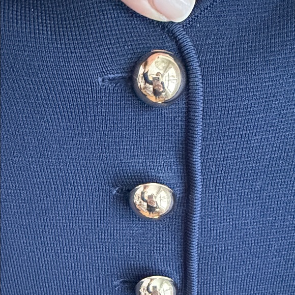 Blue Cardigan with Gold Buttons - Picture 4 of 6